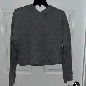 Grey Lululemon Cropped hoodie size 2